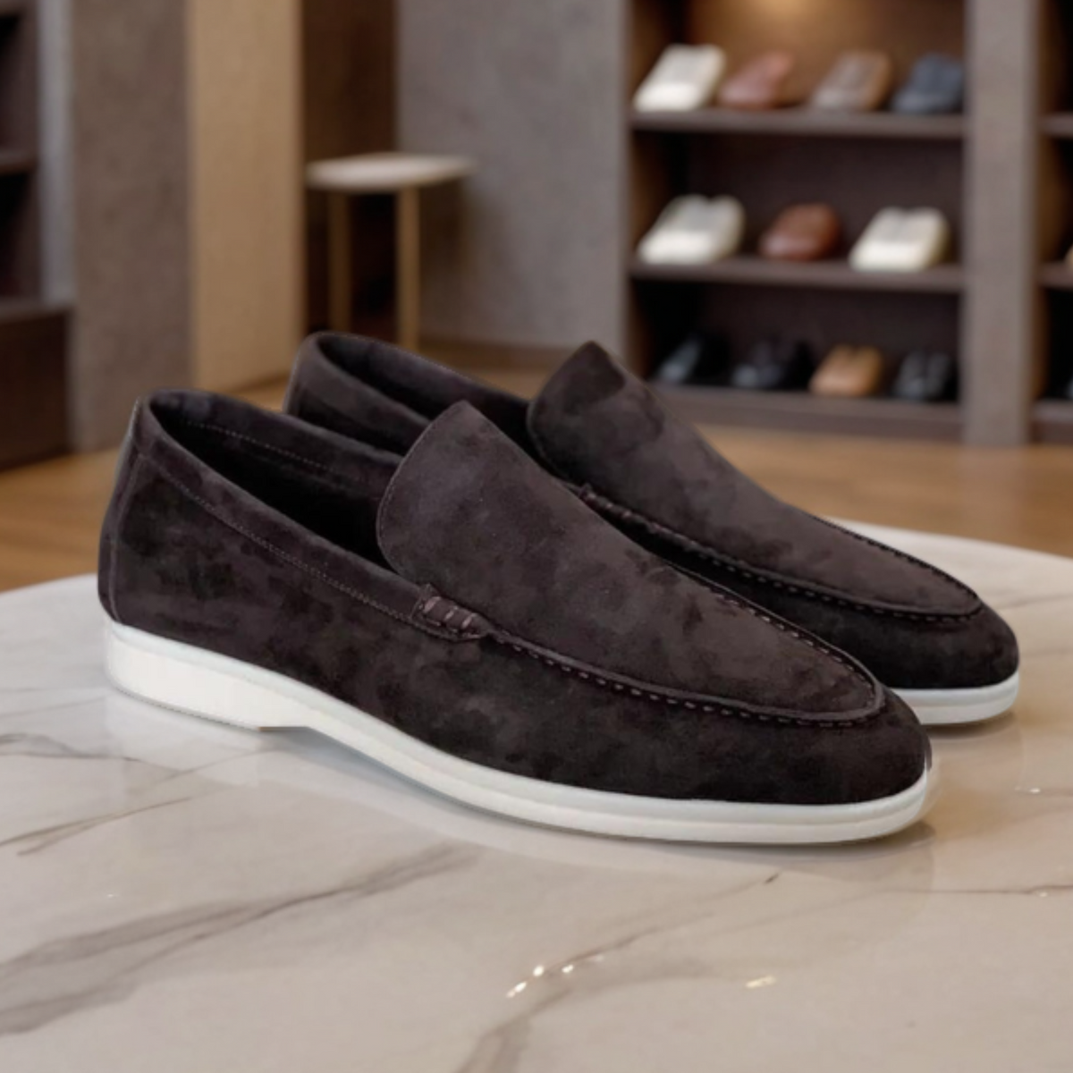 Devon - Suede Loafers